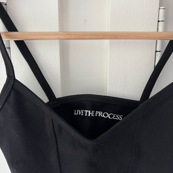 Live The Process Prism Bra Activewear Bra Top Tank Top - Black - Size S - Picture 3 of 6